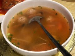 豆芽圆子汤-赤宴·川菜(玉林店)