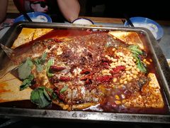 重庆豆花烤鱼-探鱼·鲜青椒爽麻烤鱼(北京路天河城店)
