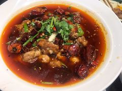 干锅牛蛙-华盛园卷子王农家菜水库鱼