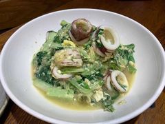 笔管鱼炒小白菜-必点海鲜·鲅鱼水饺(鞍山西道店)