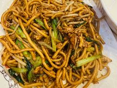 鸡蛋青菜炒面-阿文夜市豆浆油条(临潼路店)