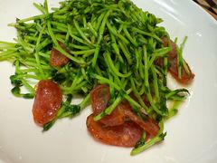 鸡油腊味炒豆苗-潮界(凯德晶萃店)