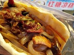 锅盔夹张飞牛肉凉粉-小陈方酥锅盔(古城总店)