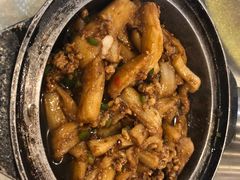 油淋茄子蒸排骨-旭璟酒家·传统粤菜·湘菜(逸景路店)