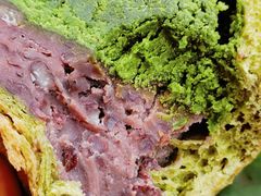 抹茶红豆全麦欧包-谷艺烘焙
