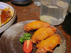 咸蛋黄酱香鸡翅-上楼私房菜(院士路店)
