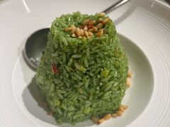 菠菜汁松子炒饭-T館·花园艺术餐厅