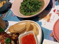 秘制虾酱炒空心菜-帕蓝·暹罗料理(曲阳店)