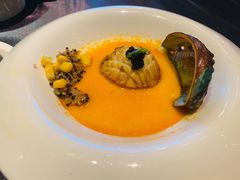 蟹粉虾汤蛋羹黑鱼籽蒸鲍鱼-蟹榭·本帮江浙菜·蟹宴(五角场合生汇商场店)