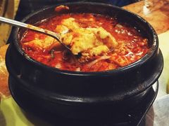 海鲜辣豆腐汤-牛信亭韩国料理·炭火烤肉(紫藤路店)