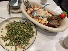 XO酱蛤蜊肉配新鲜四季豆-鹿港小镇(金虹桥国际中心店)