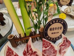 安格斯玫瑰牛舌-喜聚薈·花膠雞海鮮火鍋(越秀店)