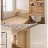 80㎡日系原木风🍂卡座设计拯救小户型餐厅