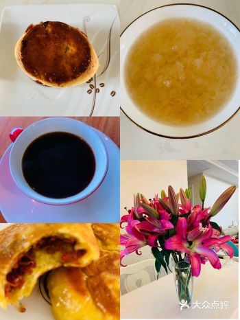 疫情期间在家喝下午茶️，自己做的桂花松饼，司康美式咖