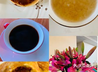 疫情期间在家喝下午茶️，自己做的桂花松饼，司康美式咖