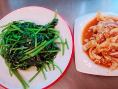 蒜蓉炒地瓜叶-海岛八号龙虾烧烤田鸡(蓝天路总店)