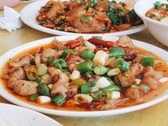 干煸猪大肠-豆腐脑花