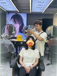 点击看大图 -藤野造型烫发染发