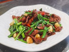 小炒鲜猪肝-李记东北饺子馆·东北菜(欢乐谷店)