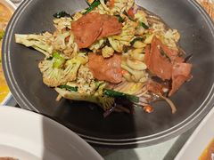 干锅菜花炒五花肉-老德州四合院·德州菜(天衢路店)