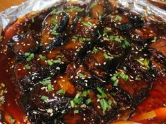 铁板烧汁茄子-金穗园·砂锅粥.醉鸡煲火锅(长寿路店)