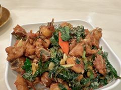 山捞叶炒树上的鸡-香香海南菜餐厅