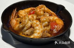 Flame Garlic Oil-Infused Shrimp
