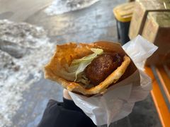 -小红车炸蛋葱油饼