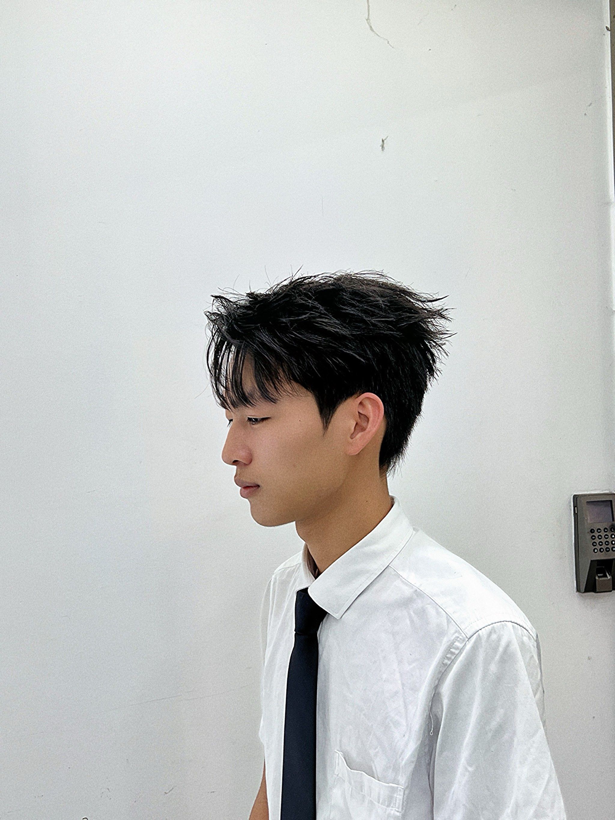 韩式男发发型 男生侧分
