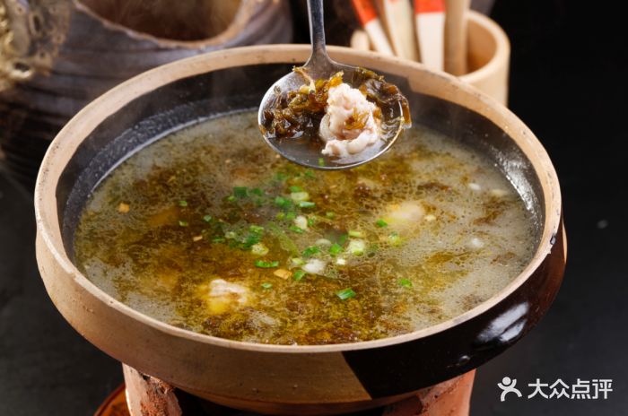 食外桃源钵子菜(渔人码头店)地木耳肉丸汤图片 - 第2张