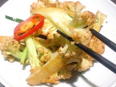 干锅有机花菜-老头儿油爆虾(星光一期店)