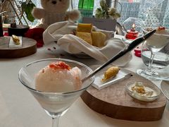 玫瑰蜜桃酒酿雪芭-THE WANG王品(上海中心云端店)