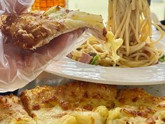 超值榴莲菠菠果肉比萨手拍普装-必胜客(海滨店)