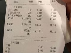 账单-成都你六姐·牛肉冒菜(城市集市合生汇店)