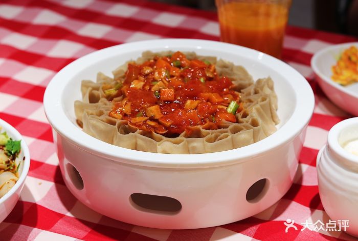 浇汁西红柿莜面