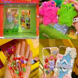 杭州新开自由DIY古着店首家泰国超火串珠别针🧷背心