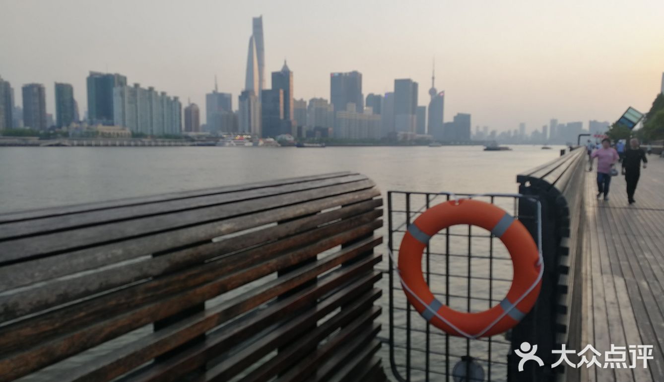 吹着夏风,目光追随着那一只只江鸥,自由地翱翔在浦江上空