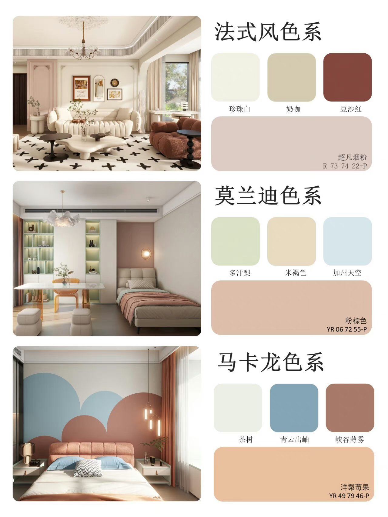 12种家装风格的选漆配色方案,快来抄作业!