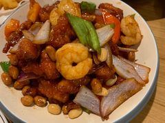 椒香虾仁爆鸡球-陈傻子餐厅(世纪都会店)