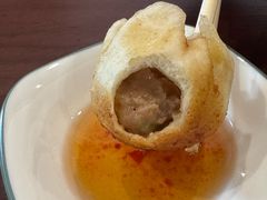 刚出炉的生煎包-赵宝美煎包店