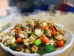 葱爆威海扇贝-威海渔村(静安旗舰店)