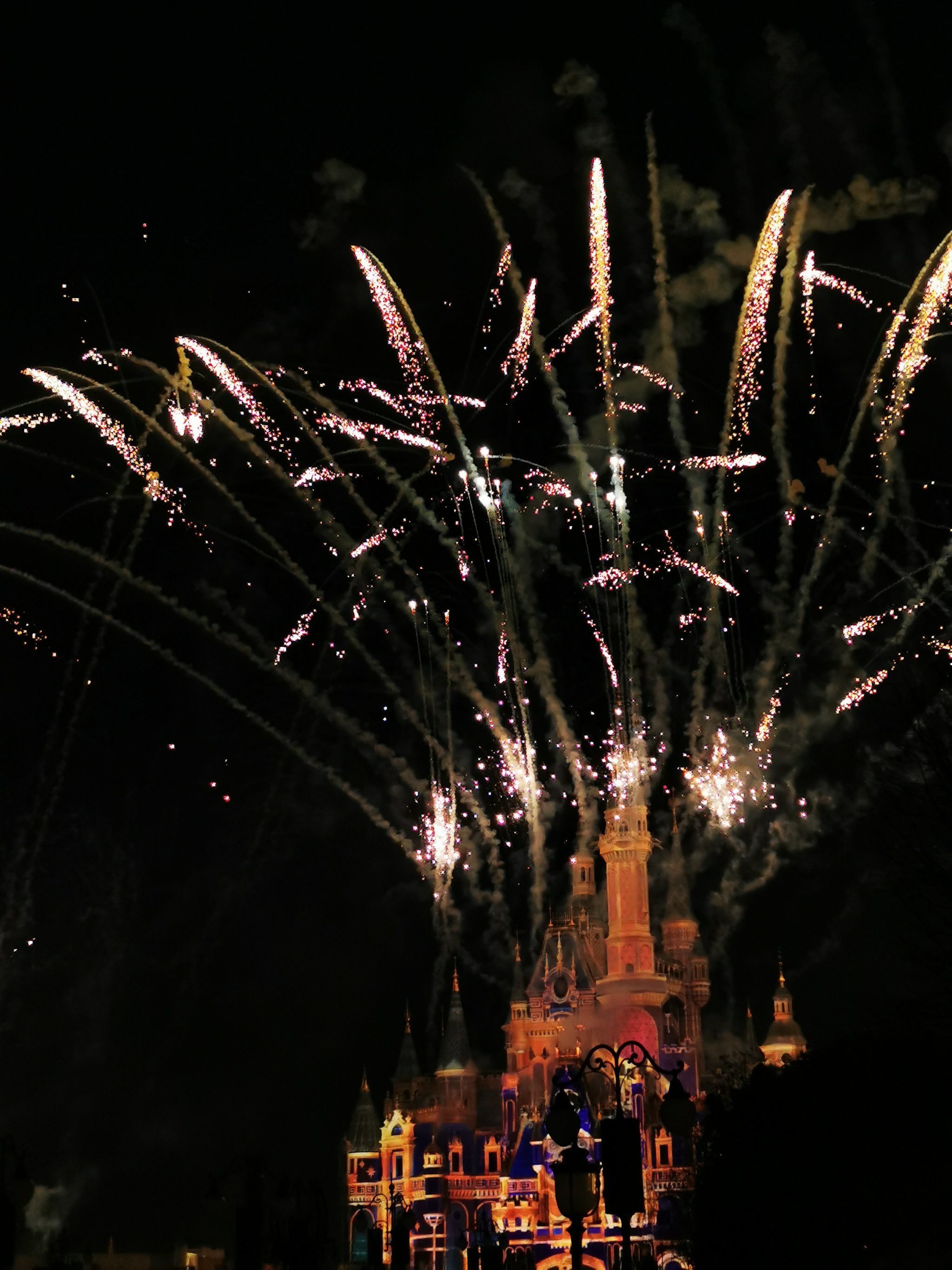 上海迪士尼的烟花