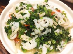 荠菜鲜笋炒目鱼-建国328小馆