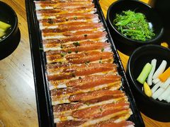 调味猪五花-九田家黑牛烤肉料理(香河店)