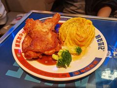 滑蛋生炸鸡肶饭-伯友茶记(中华广场店)