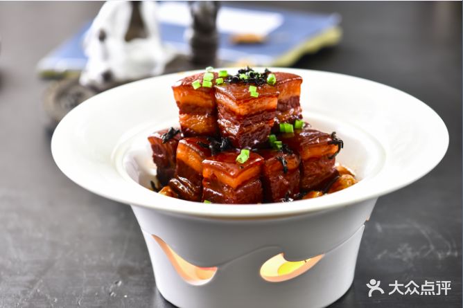 瓦舍茶宴(滨湖店)-普洱黑猪肉-菜-普洱黑猪肉图片-徐州美食-大众点评