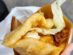 -小红车炸蛋葱油饼