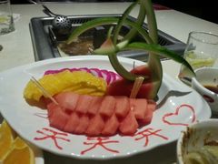 水果拼盘、-海底捞火锅(勒泰店)