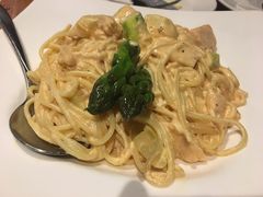 三文鱼芦笋意面-Geneva日内瓦餐厅(西郊宝成花苑店)
