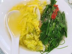 清汤瑶柱浸双蔬-烤肉季饭庄